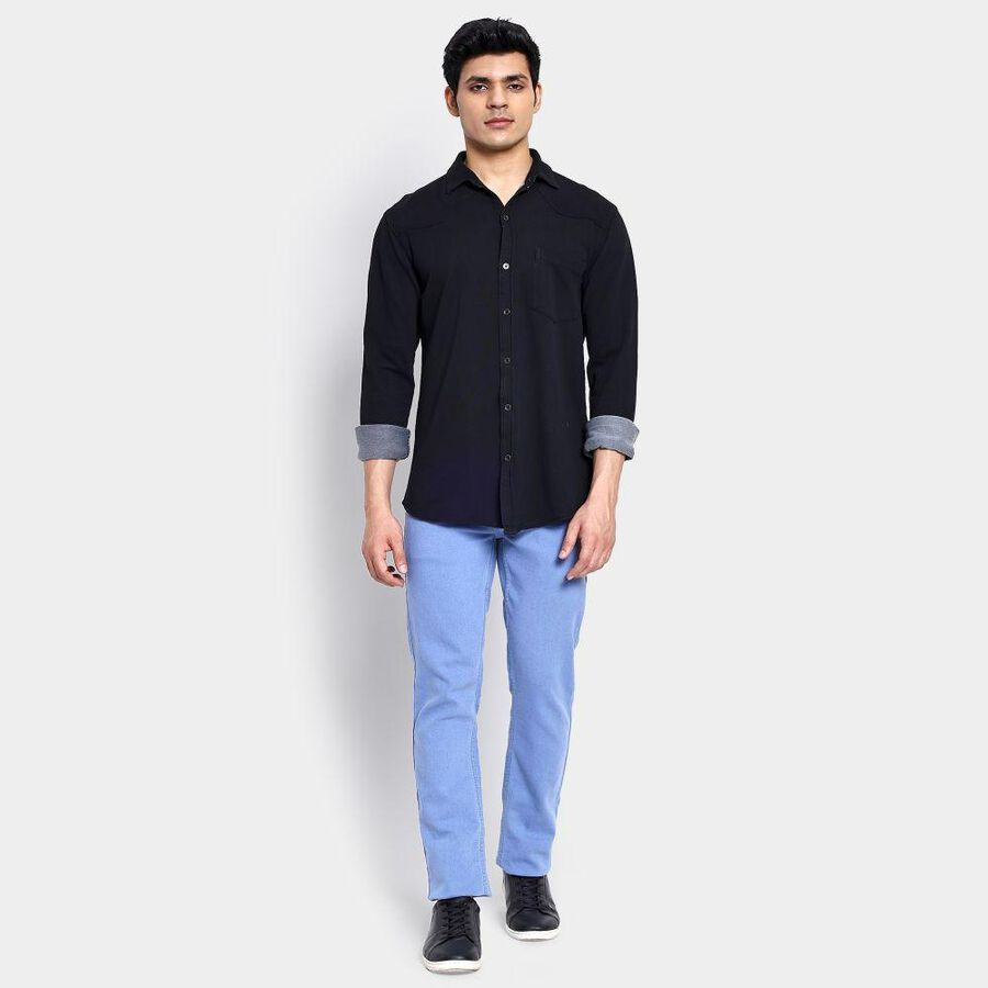 Men's Casual Shirt , Black, large image number null